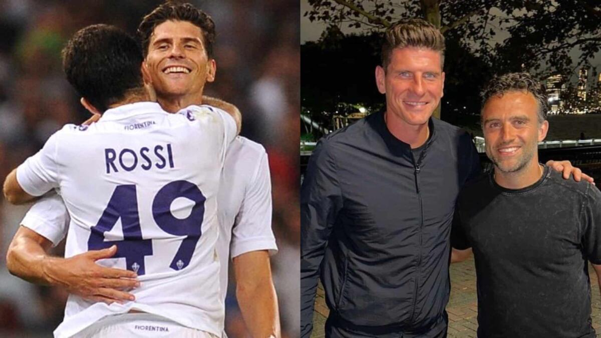 Rossi incontra Mario Gomez e ricorda i tempi alla Fiorentina: "Mamma mia che coppia..." - 