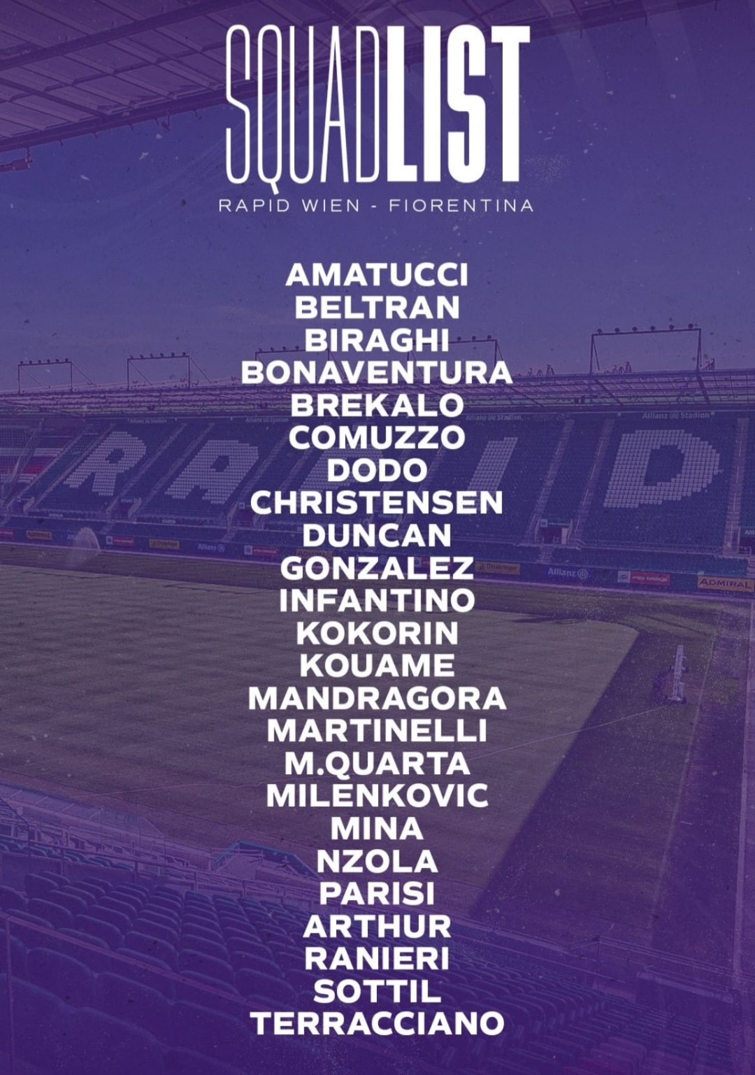 I convocati della Fiorentina: esclusi Sabiri e Amrabat. Fuori per infortunio Ikonè e Kayode, c'è Kokorin