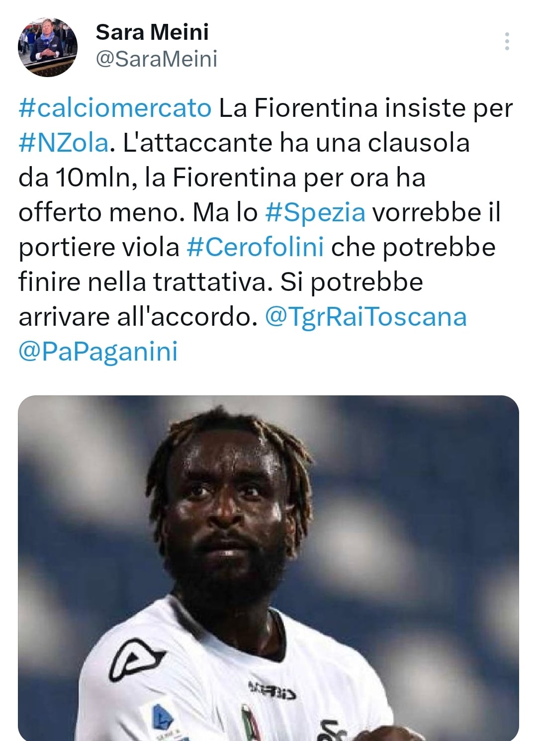 TgR rivela: "Nzola ha una clausola da 10 milioni. Fiorentina offre meno, Cerofolini potrebbe andare allo Spezia"