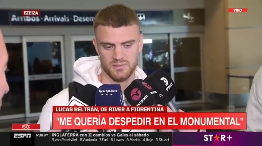 Beltran alla partenza per Firenze: "Ho parlato con Dybala ma il progetto della Fiorentina è molto buono"