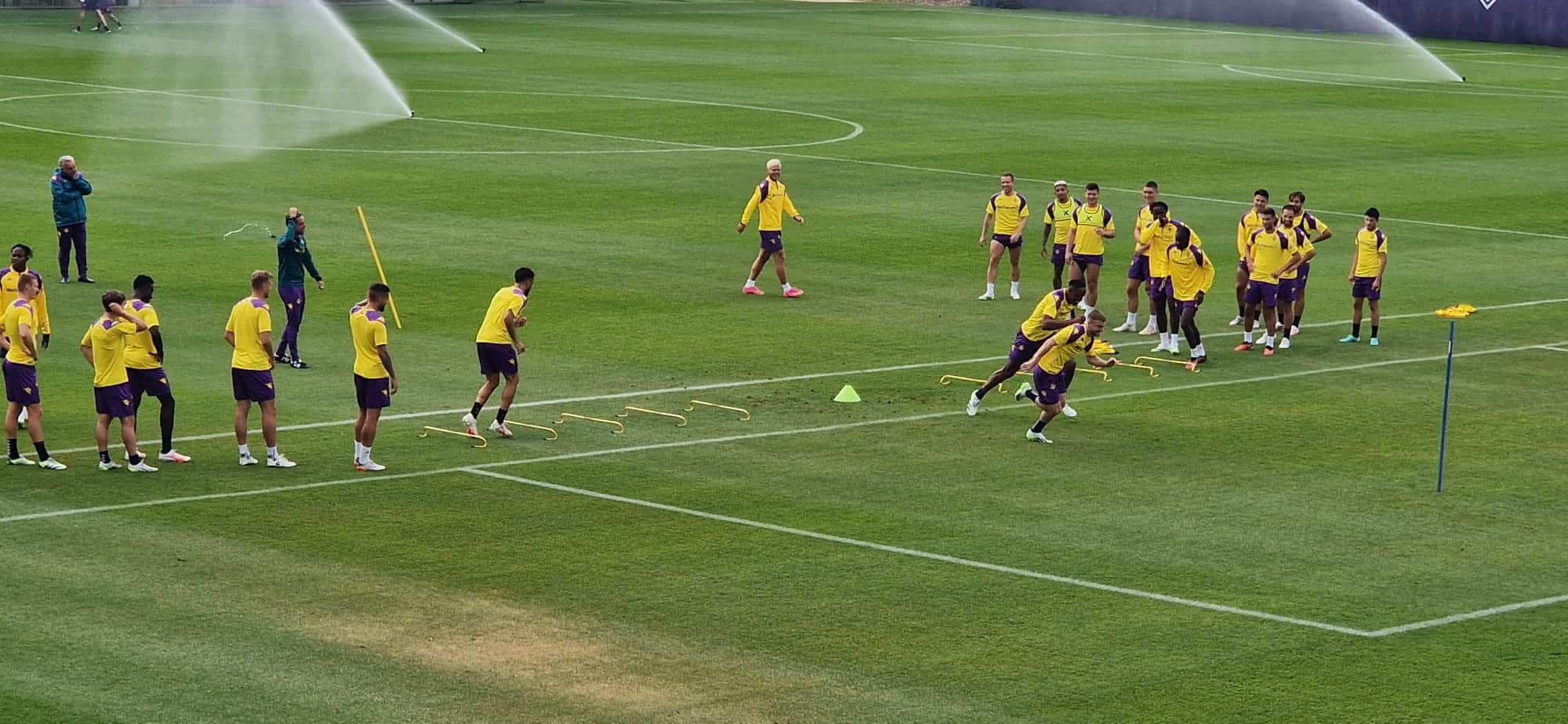 Dal Viola Park: alla rifinitura verso Fiorentina-Rapid assenti Amrabat ed Infantino. Ci sono Jovic, Barak e Sabiri