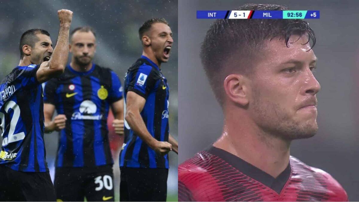 Alla Fiorentina andò meglio, il Milan piange: l'Inter ne ha fatti 5. Jovic inerme, show nerazzurro - 