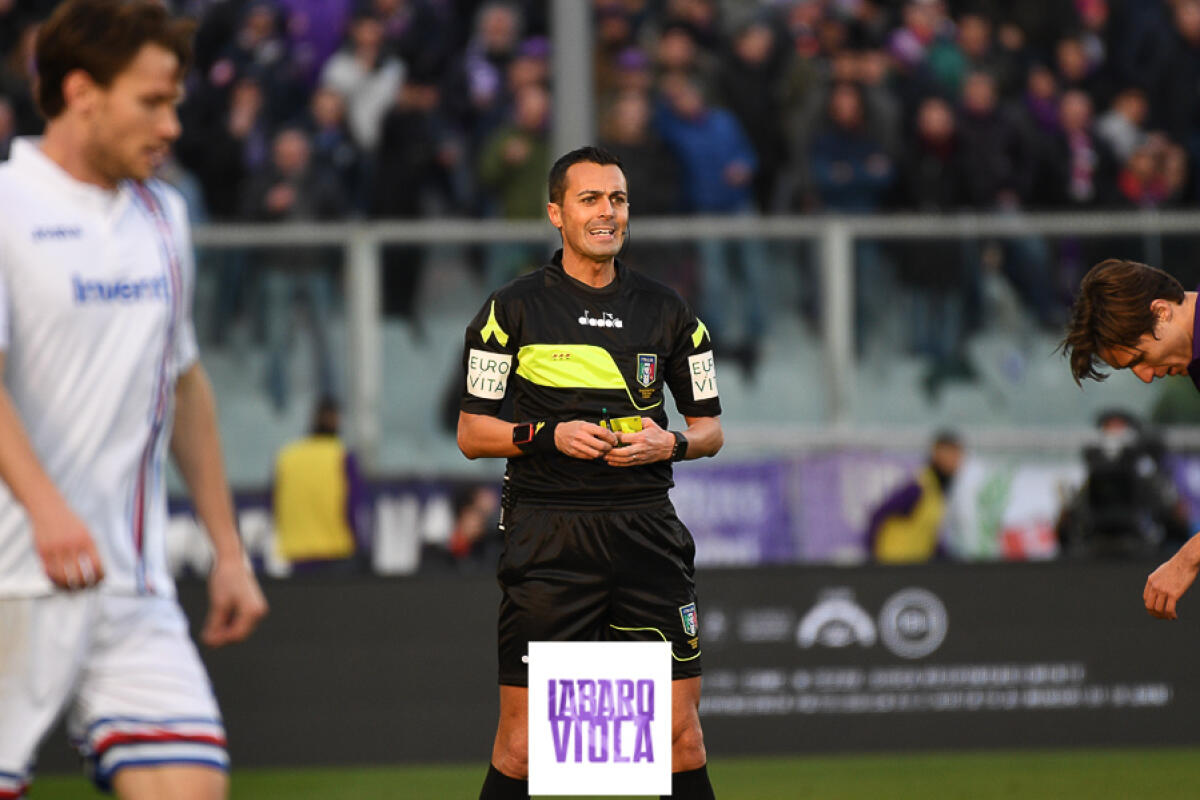 Fiorentina-Cagliari lunedì alle 20:45 verrà diretta da Di Bello. Al VAR Maggioni - Firenze, stadio Franchi, 20.01.2019, Fiorentina-Sampdoria, foto Fiorenzo Sernacchioli. Copyright Labaroviola.com,