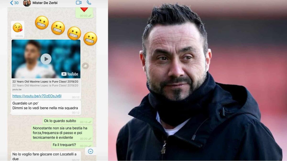 Maxime Lopez e quella volta in cui De Zerbi rivelò a Vacca su Whatsapp dove lo avrebbe fatto giocare - 