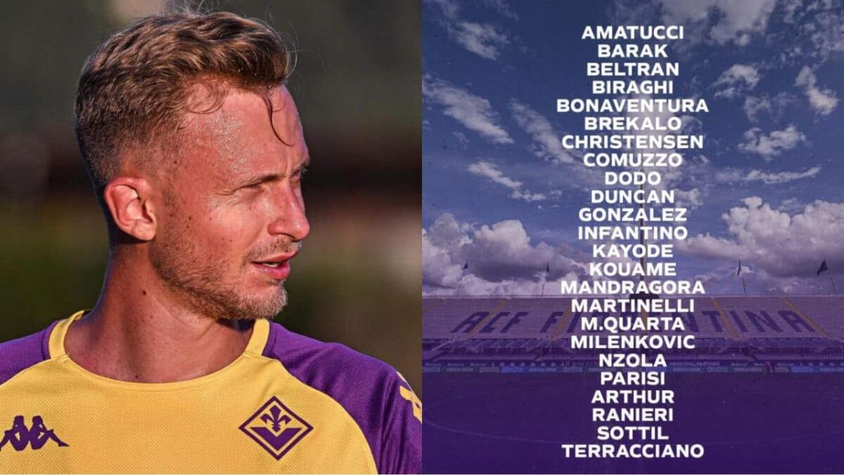 Convocati Fiorentina per l'Atalanta: finalmente Barak, Ikonè non ce la fa. Maxime Lopez squalificato - 