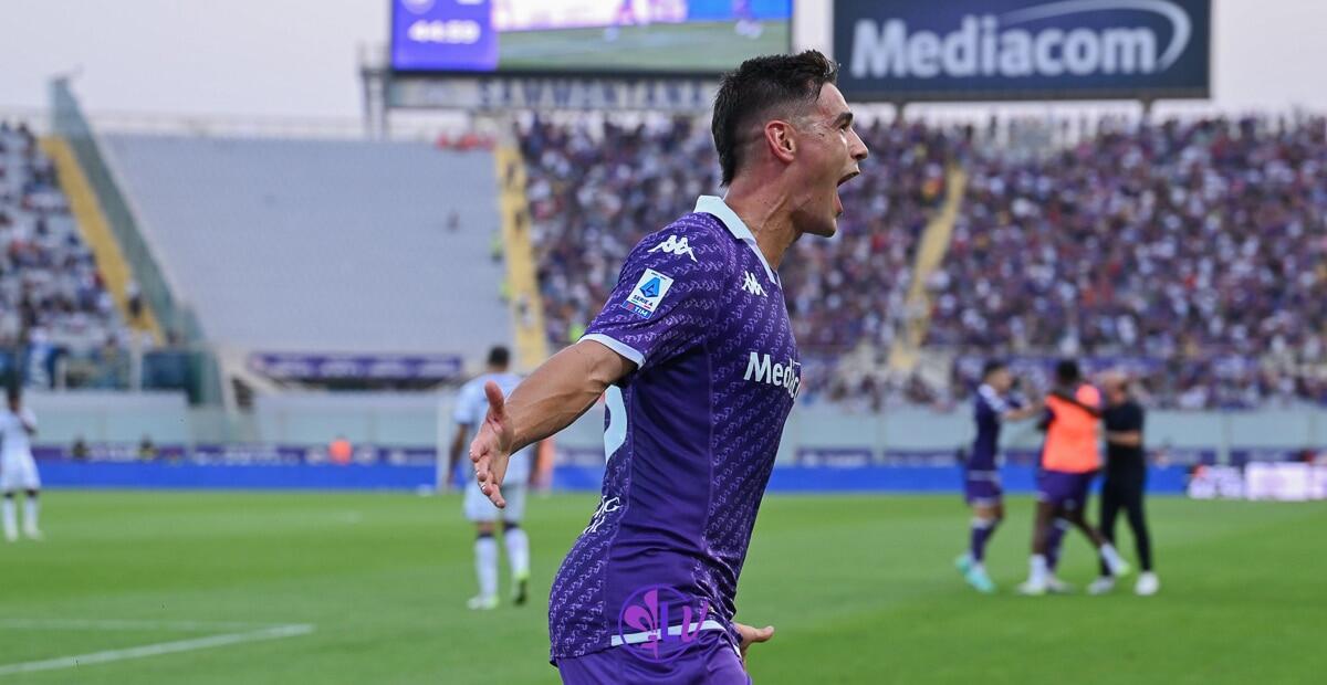 Udinese-Fiorentina, la probabile formazione dei viola: Quarta dal 1', Milenkovic in panca. Lopez al centro - Firenze, Stadio Artemio Franchi, 17.09.2023, Fiorentina-Atalanta, foto Lisa Guglielmi. Copyright Labaroviola.com