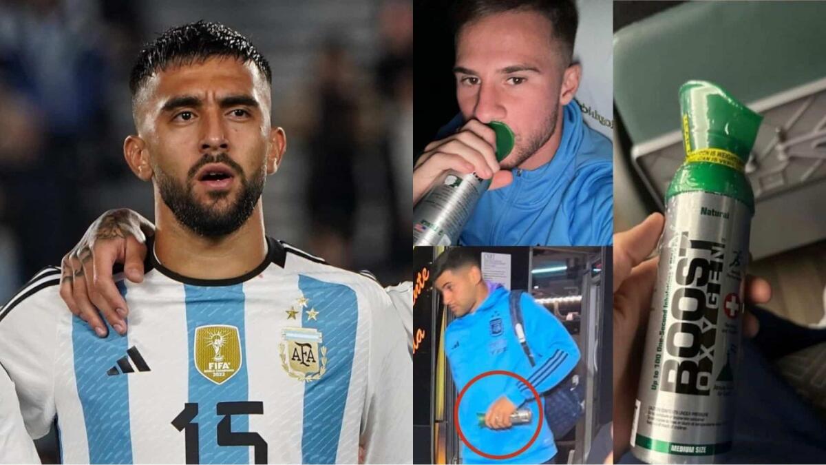 Nico Gonzalez e Beltran, gli argentini alle prese con problemi respiratori per la partita in Bolivia. Tubo d'ossigeno - 
