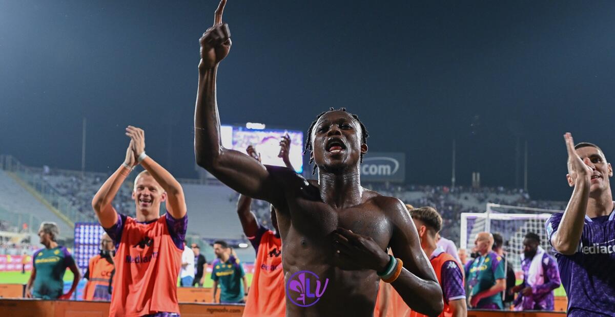 Kouamè: "Vittoria con l'Atalanta già archiviata. Fare risultato oggi per dare continuità ma i rischi sono tanti" - Firenze, Stadio Artemio Franchi, 17.09.2023, Fiorentina-Atalanta, foto Lisa Guglielmi. Copyright Labaroviola.com