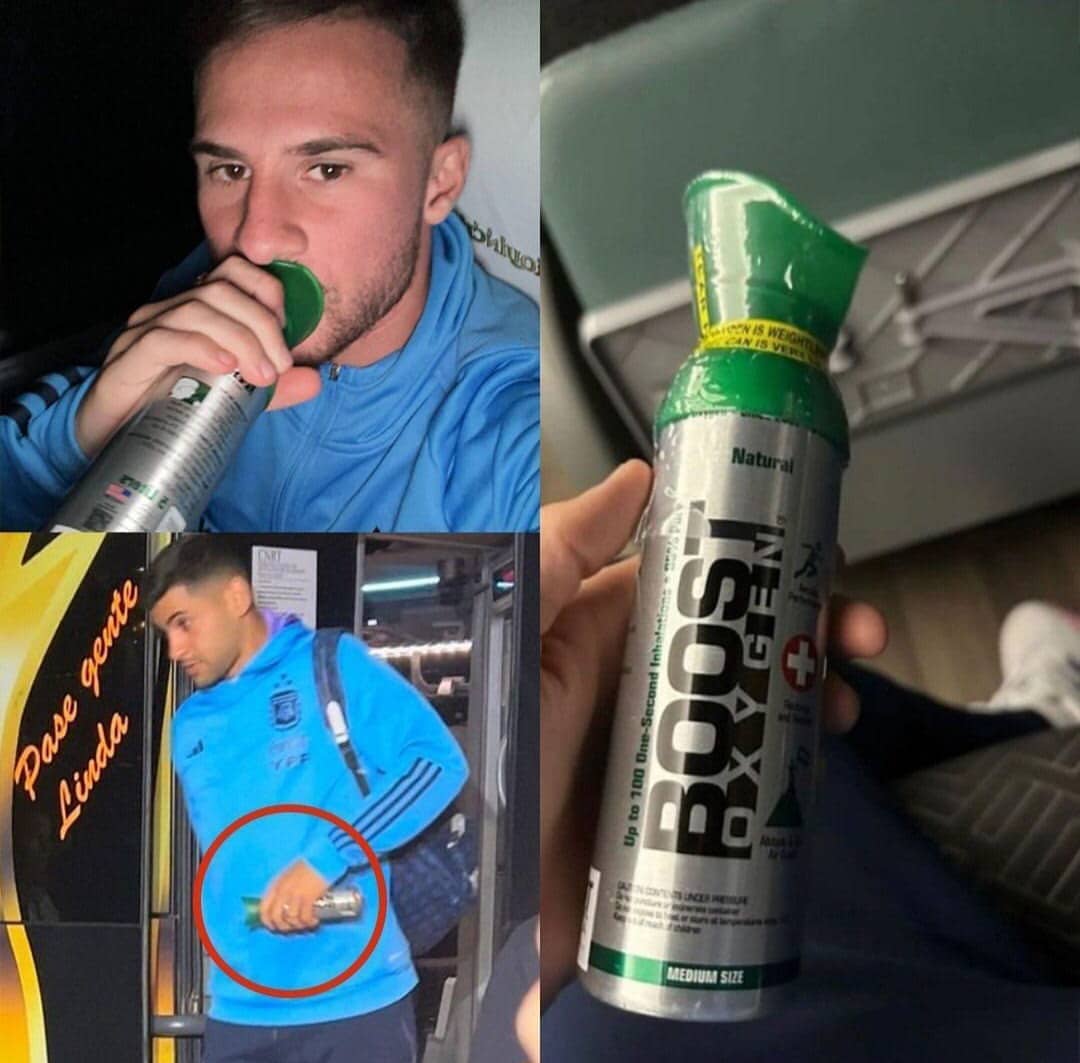 Nico Gonzalez e Beltran, gli argentini alle prese con problemi respiratori per la partita in Bolivia. Tubo d'ossigeno