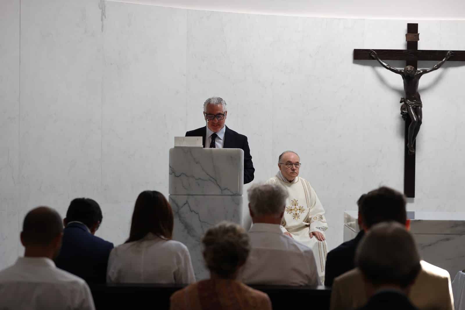 Oggi è stata consacrata la Cappella Santa Caterina al Viola Park: presenti Commisso e Catherine