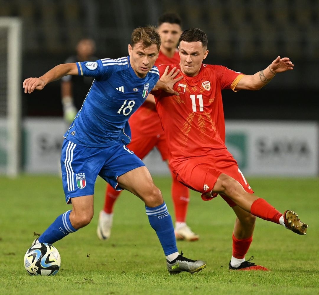 L'Italia di Spalletti parte male, è 1-1 contro la Macedonia. Biraghi entra all'81esimo ma fa male