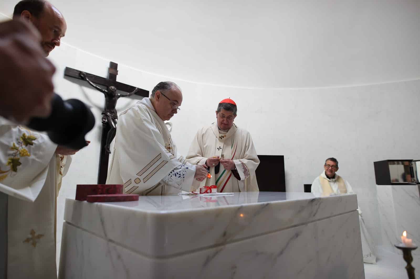 Oggi è stata consacrata la Cappella Santa Caterina al Viola Park: presenti Commisso e Catherine