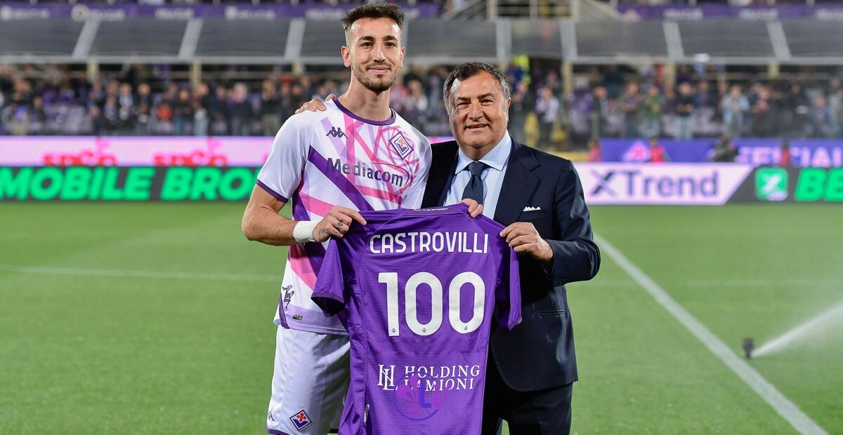 Castrovilli rassicura sul recupero: "Metà gennaio data fissata per il rientro. Sta andando bene" - Firenze, stadio A.Franchi, 27.04.2023, Fiorentina-Cremonese, foto Lisa Guglielmi. Copyright Labaroviola.com