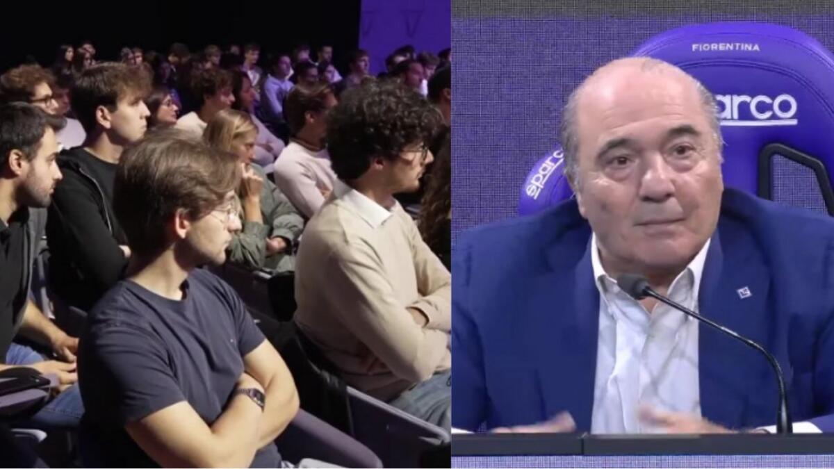 Oggi studenti universitari di Economia al Viola Park. Tante domande per il Presidente Commisso - 