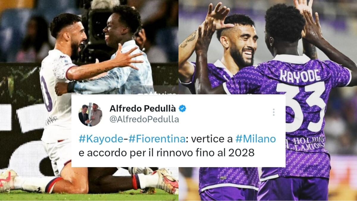 Pedullà annuncia: "La Fiorentina rinnova il contratto a Kayode fino al 2028. Accordo a Milano" - 