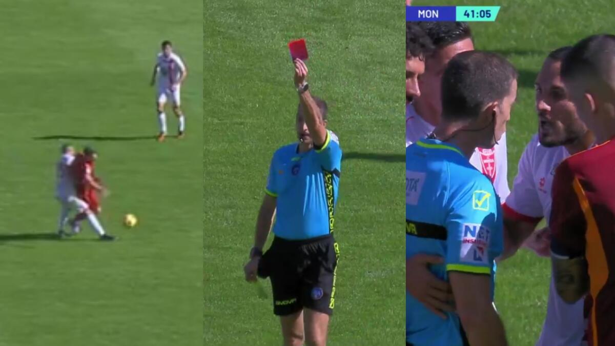 Regalo dell'arbitro alla Roma, rosso a D'Ambrosio, ma prende la palla. Marelli in disaccordo: "Severo" - 