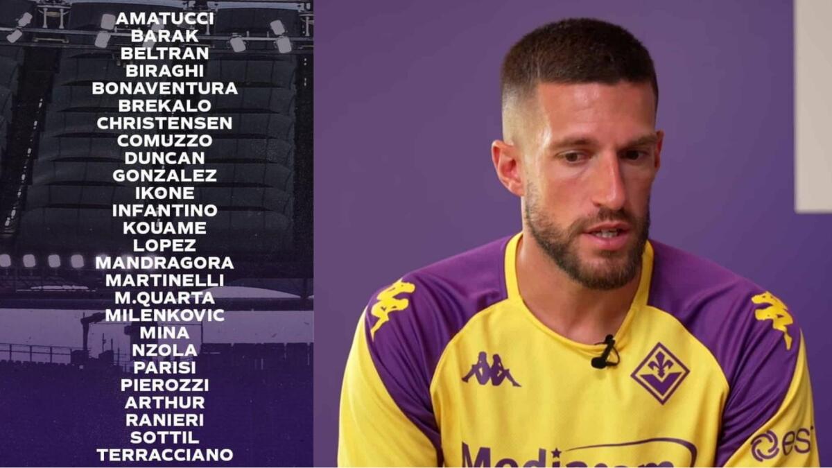I convocati della Fiorentina per la Lazio: tornano Biraghi e Bonaventura, si rivede anche Mina. Assente Kayode - 