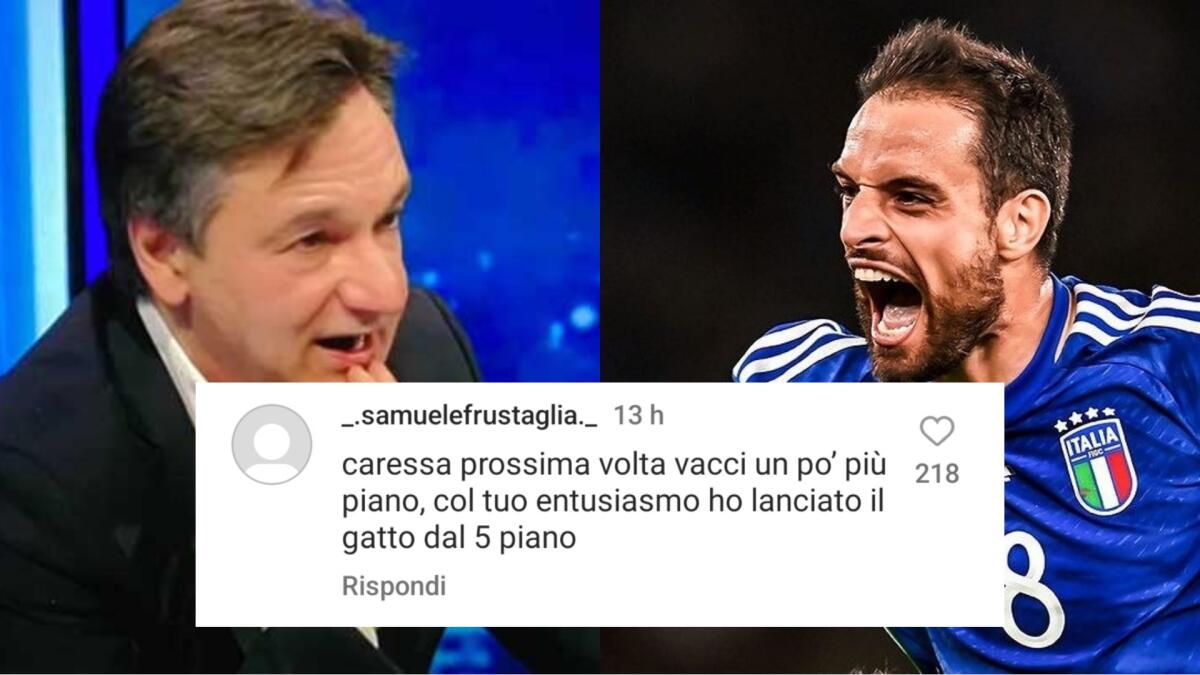 Caressa senza entusiasmo al gol di Bonaventura, i tifosi se ne accorgono: "Gli è morto il gatto?" - 