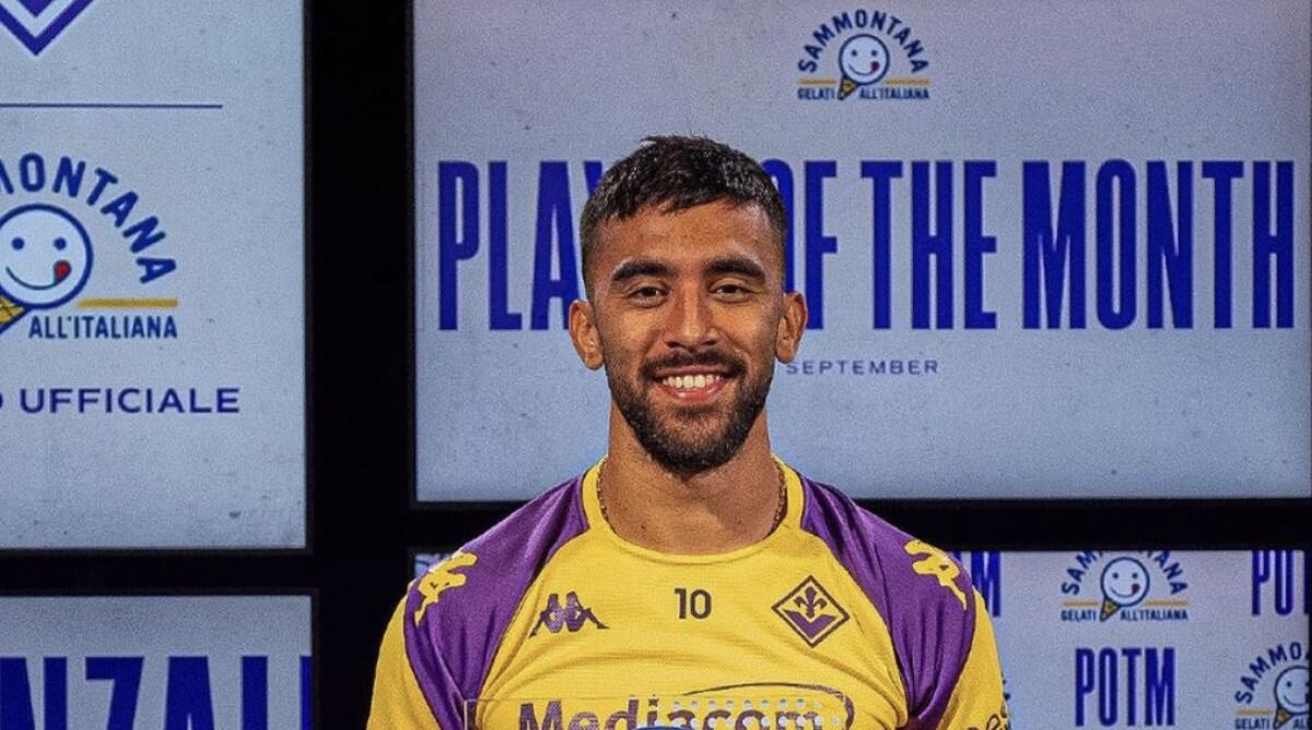 Nico Gonzalez sempre più trascinatore della Fiorentina: è il miglior giocatore del mese di settembre - Foto: Instagram Fiorentina