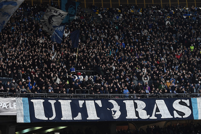 Db Napoli 24/02/2022 - Europa League / Napoli-Barcellona / foto Daniele Buffa/Image Sportnella foto: tifosi Napoli