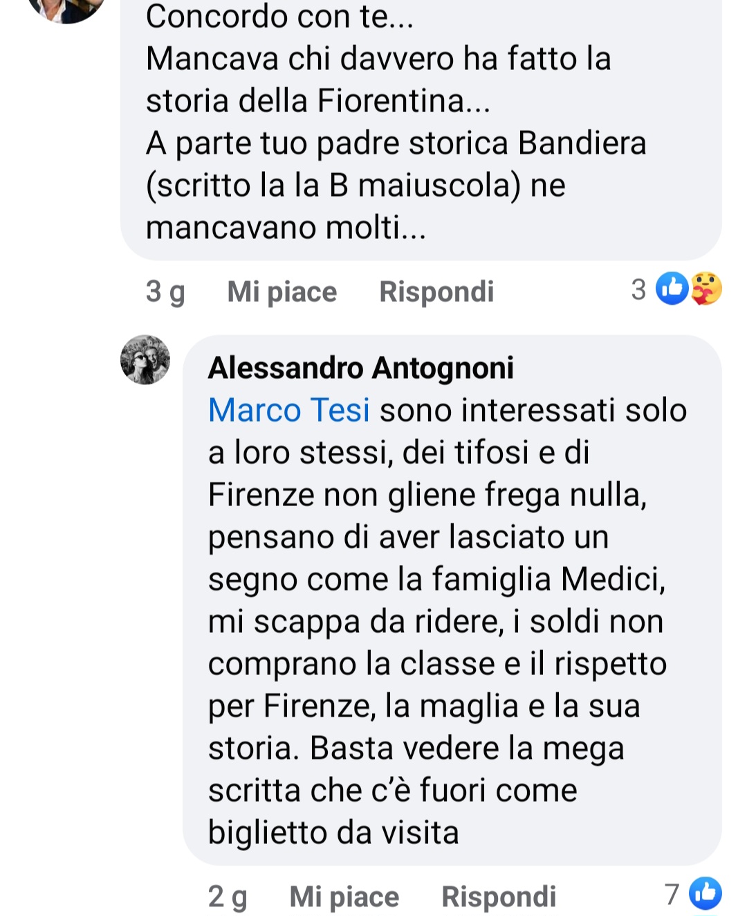 Figlio Antognoni attacca: "Della Fiorentina gli interessa zero. Lo hanno cacciato dall'ufficio. Sono esseri inutili"