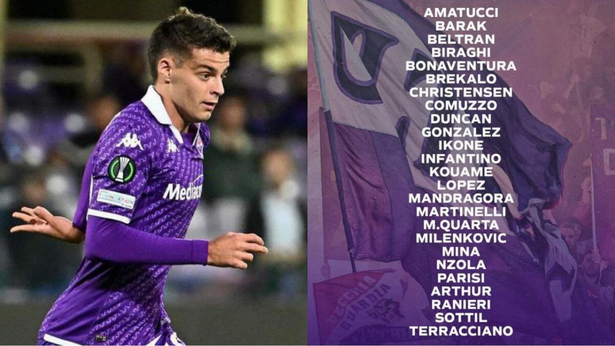 Convocati Fiorentina per la Juventus: Pierozzi si ferma, Kayode non recupera, Parisi c'è - 