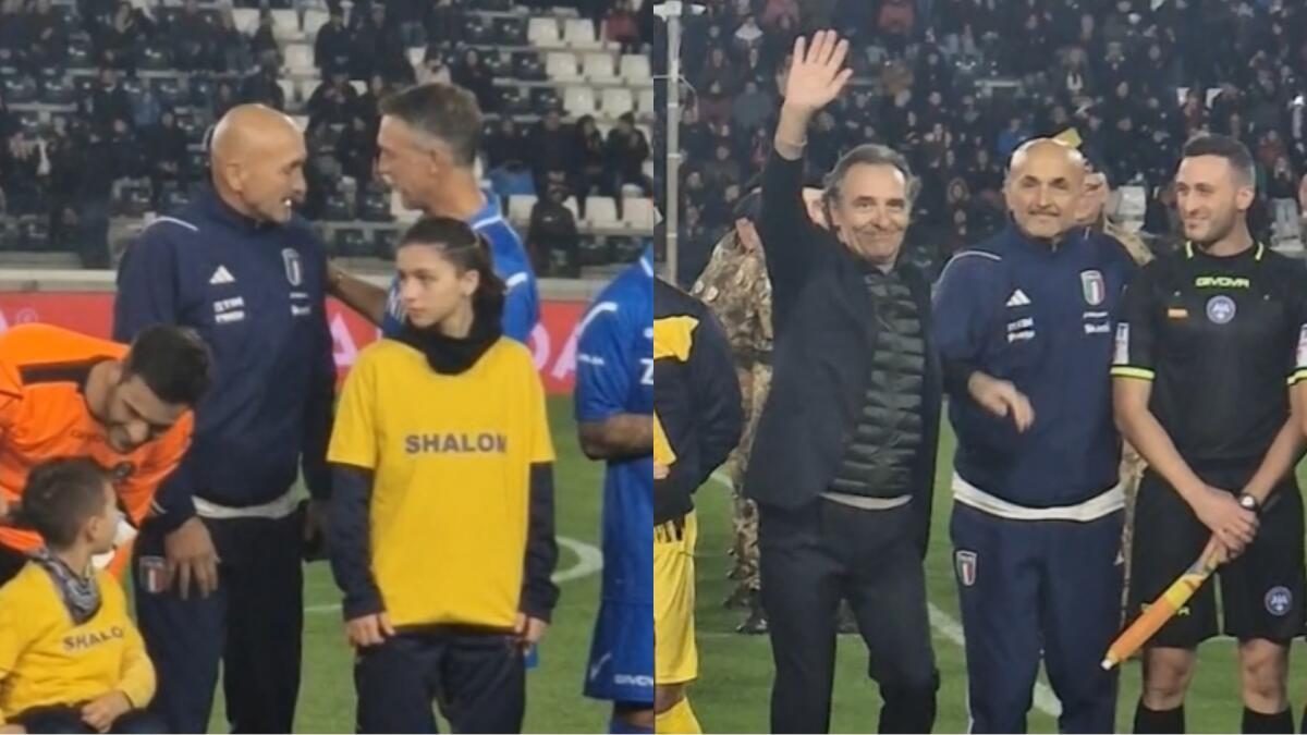 Batistuta scherza con Spalletti, Prandelli a colloquio con Buffon. Entusiasmo a Empoli per la solidarietà - 