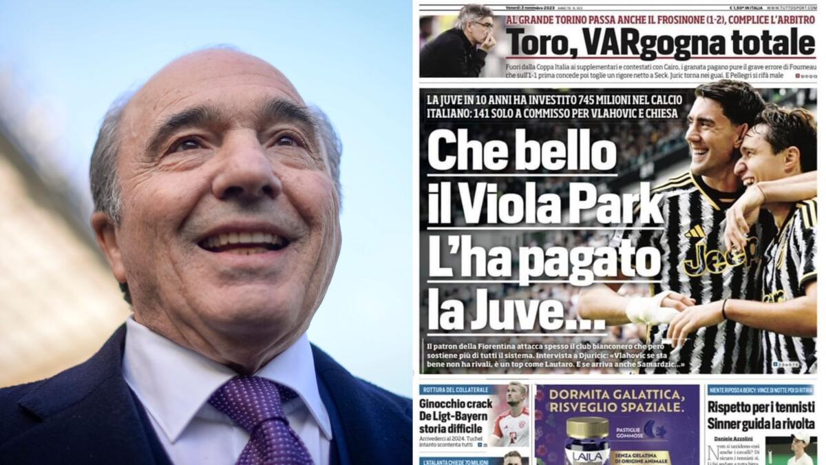 Tuttosport attacca Commisso: “Il Viola Park l’ha costruito la Juventus. Non disdegna gli affari con il nemico” - 
