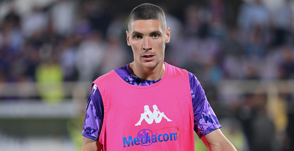 Milenkovic: "Nzola fisicamente non lo sposti. Sono rimasto alla Fiorentina perché credo nel progetto" - Firenze, Stadio Artemio Franchi, 02.10.2023, Fiorentina-Cagliari, foto Lisa Guglielmi. Copyright Labaroviola.com