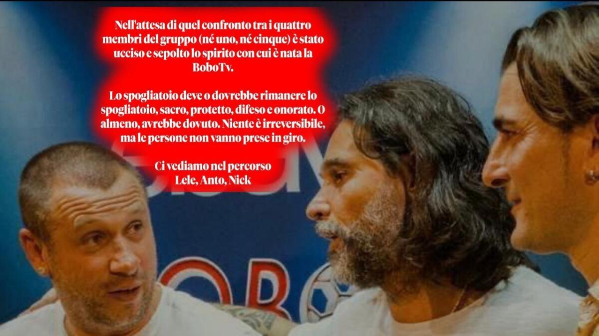"Spirito della BoboTv è stato ucciso. Persone non vanno prese in giro". Il comunicato di Adani - 