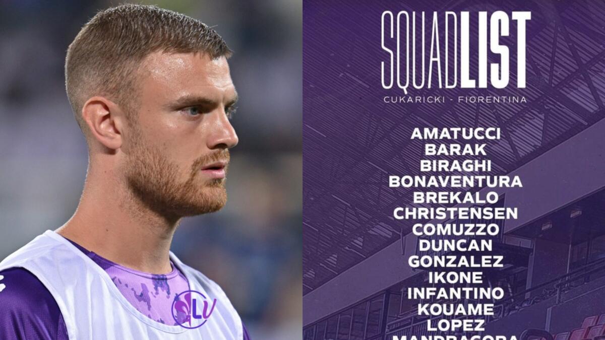 Convocati Fiorentina per il Cukaricki: Beltran non ce la fa, out anche Kayode. Presente Pierozzi - 
