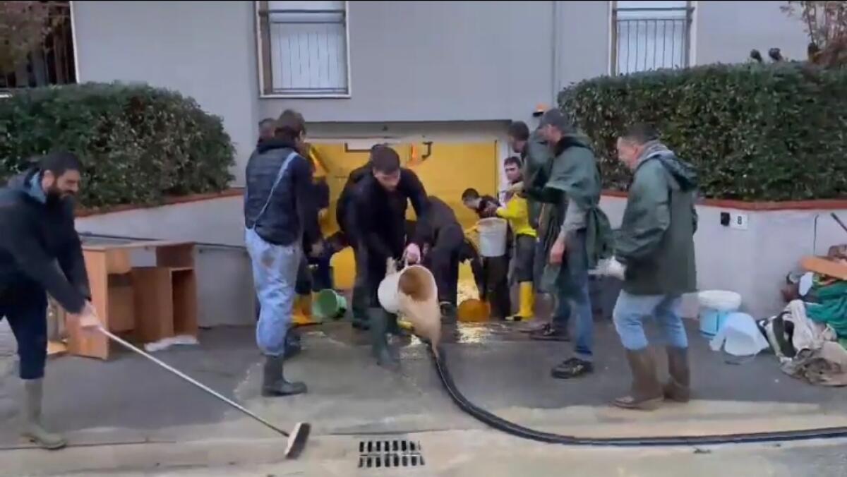 Spalano il fango e cantano: "Viola sei il mio amore". Il toccante video che arriva dalle zone colpite dall'alluvione - 