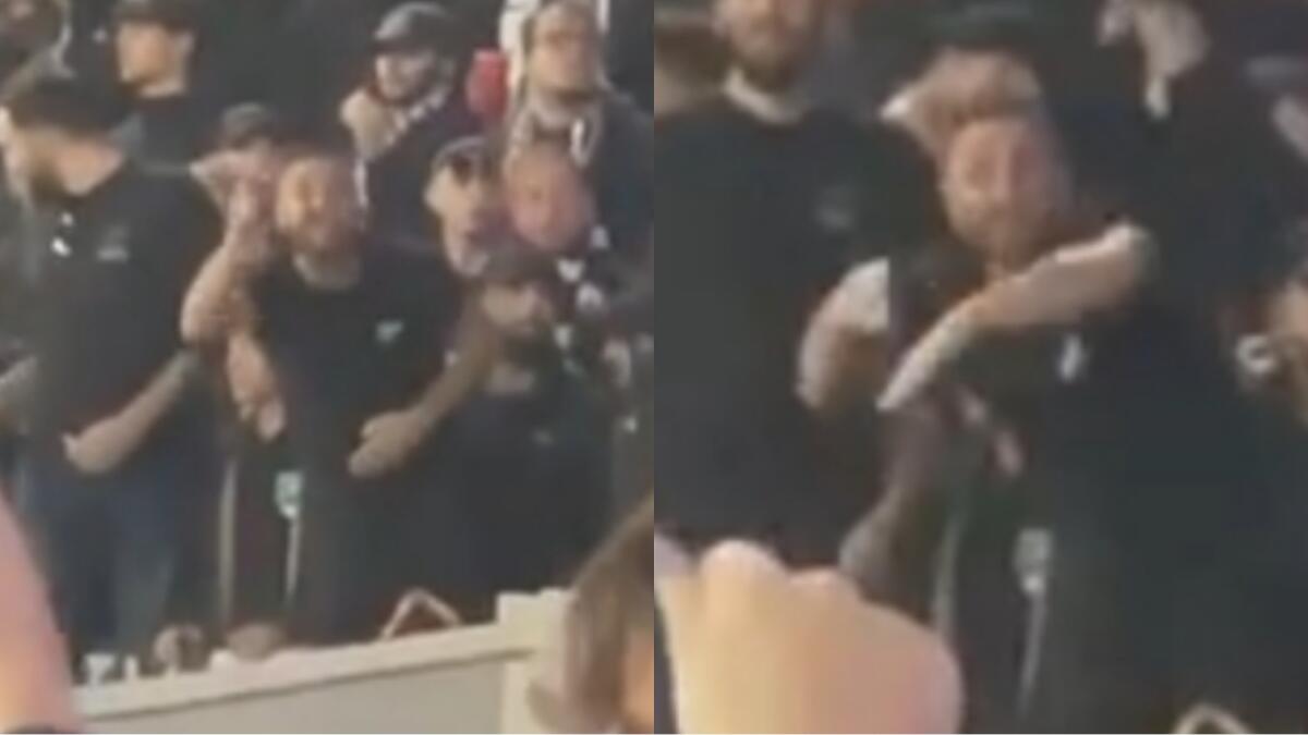 Vergogna dal settore ospiti della Juventus, tifosi imitano persone che affogano nell'acqua. Il video - 