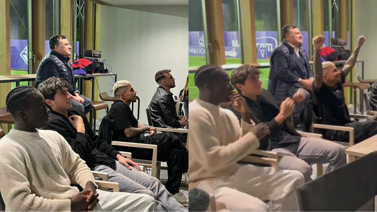 Dal bar del Viola Park l'esultanza per il gol di Nzola, ecco come hanno vissuto il gol della Fiorentina - 