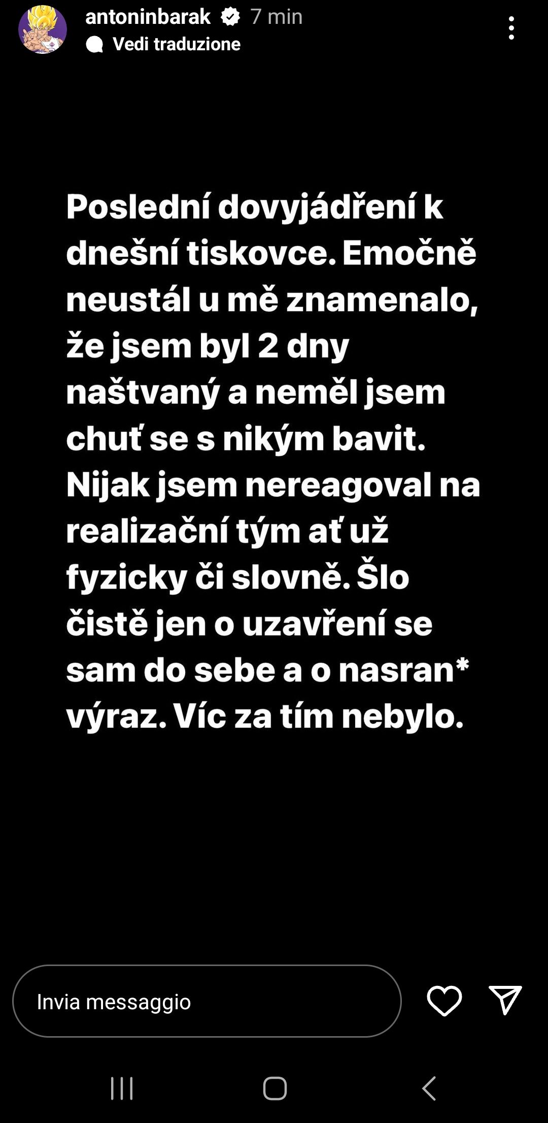 Barak si sfoga contro la Nazionale: "Sono incazzato dopo quello che è stato detto in conferenza"