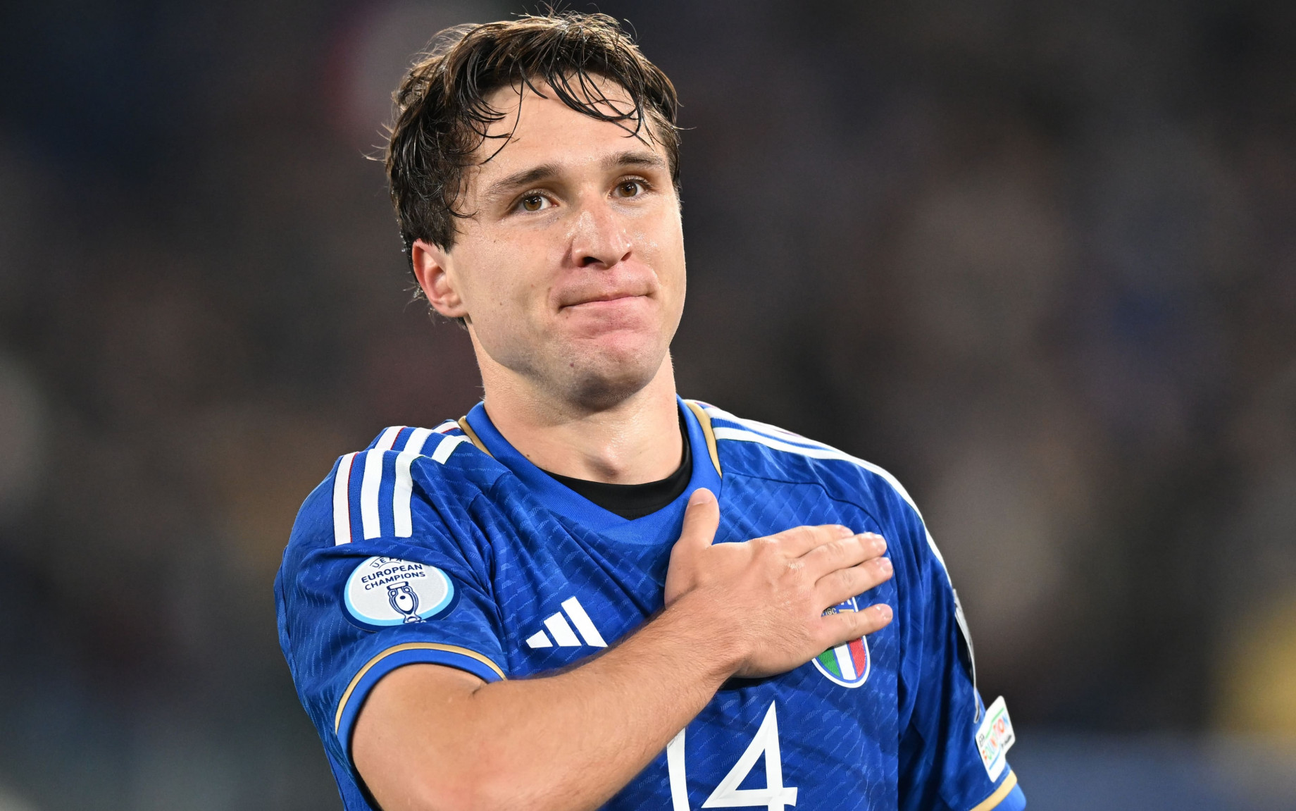 Chiesa segna solo con la Nazionale, frecciata ad Allegri: "Quando giochi a calcio ci sta di subire gol"