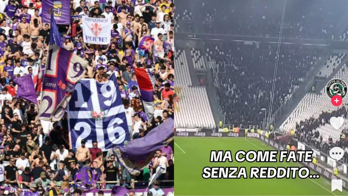 I tifosi della Juventus copiano il coro della Curva Fiesole. Cantano: "Ma come fate senza reddito" - 