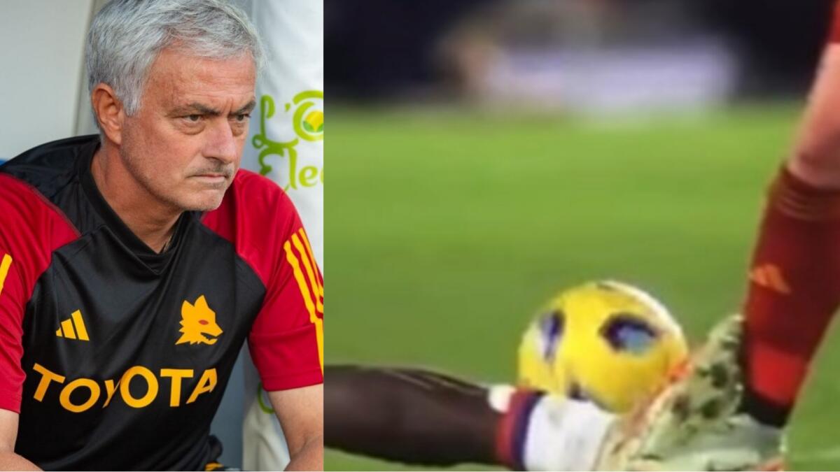 Mourinho e il fallo fake di Kayode mostrato in uno screen. A volte è meglio davvero far silenzio - 