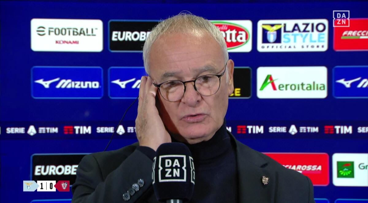 Ranieri non ci sta: "Non si può dare il rosso con il Var per un fallo del genere. Non so nemmeno se fosse fallo" - 