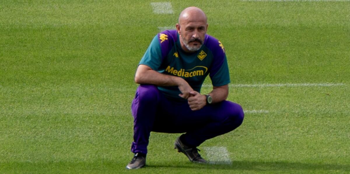 Italiano mercoledì era a Roma? Fake News, era al Viola Park a dirigere l'allenamento della Fiorentina - Bagno a Ripoli, Viola Park, 04.10.2023, foto Jacopo Canè. Copyright Labaroviola.com