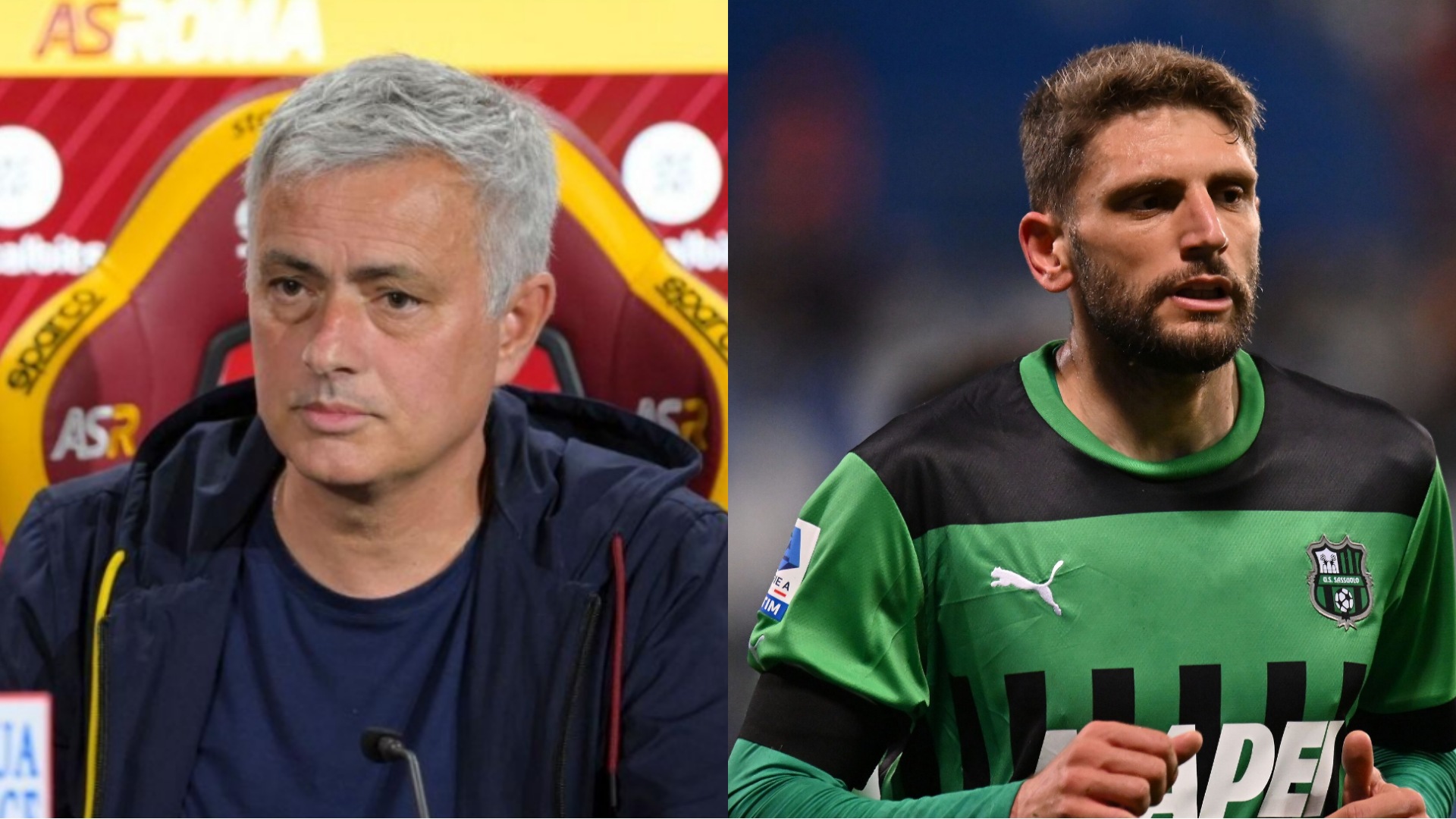 Arbitro caduto nella trappola di Mourinho: Rosso al Sassuolo, rigore per la Roma, Berardi ammonito