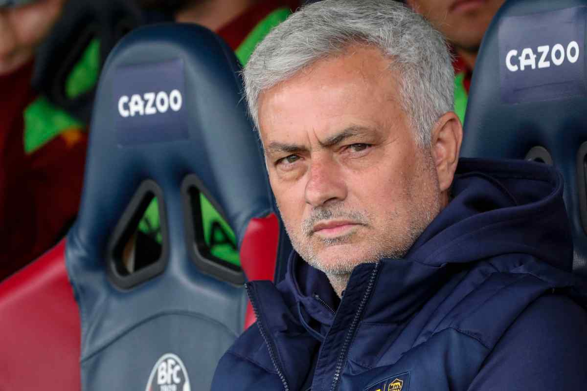 Roma's coach Josè Mourinho during he Italian Serie A soccer match Bologna FC vs AS Roma at Renato Dall'Ara stadium in Bologna, Italy, 14 May 2023. ANSA /ELISABETTA BARACCHI