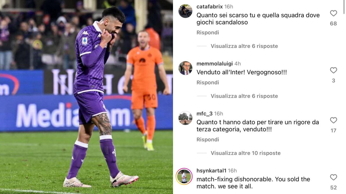 Nico Gonzalez nella bufera: "Sei un venduto", "Vergognoso" e tante offese dai tifosi di altre squadre - 