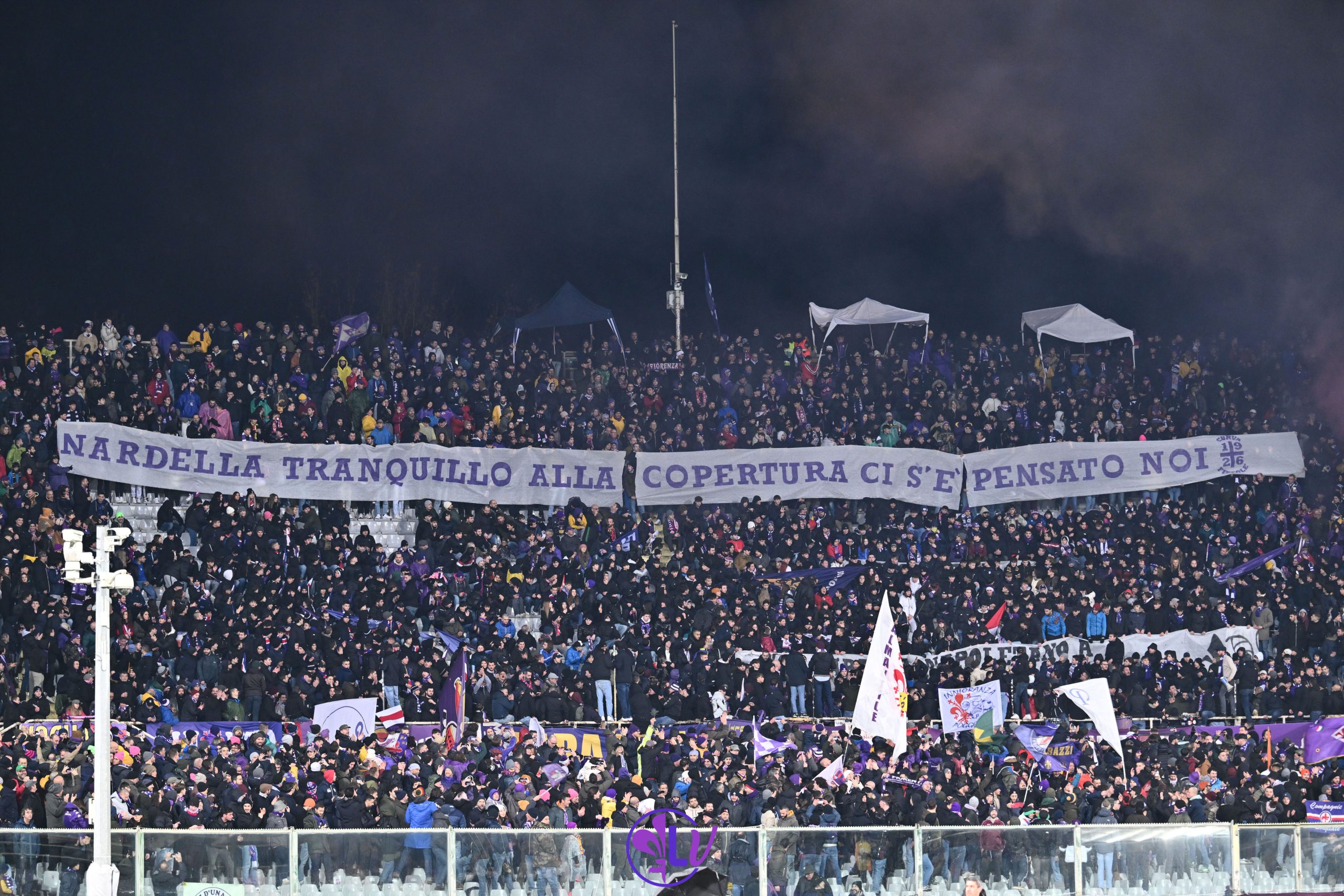 Striscione contro Dario Nardella