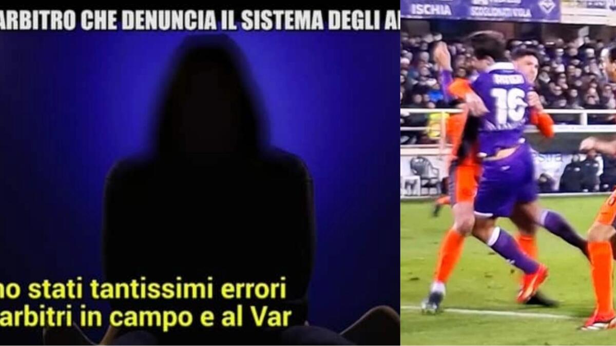 Alle Iene la denuncia dell'Arbitro: "Era rigore per la Fiorentina sul fallo Bastini-Ranieri. Non guarda la palla" - 