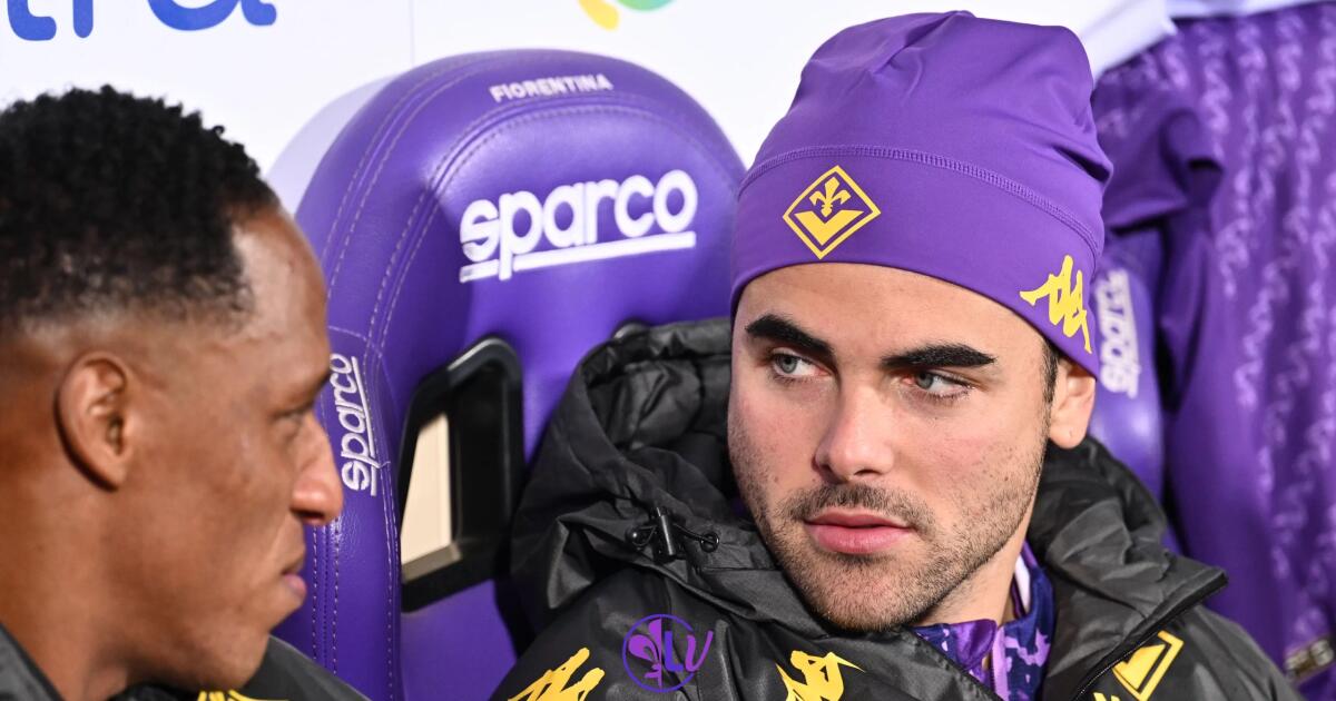 Sul tabellone del Franchi appare la grafica per le 100 presenze per Sottil e si sentono fischi dallo stadio - Firenze, Stadio Artemio Franchi, 29.01.2024, Fiorentina-Inter, foto Lisa Guglielmi. Copyright Labaroviola.com