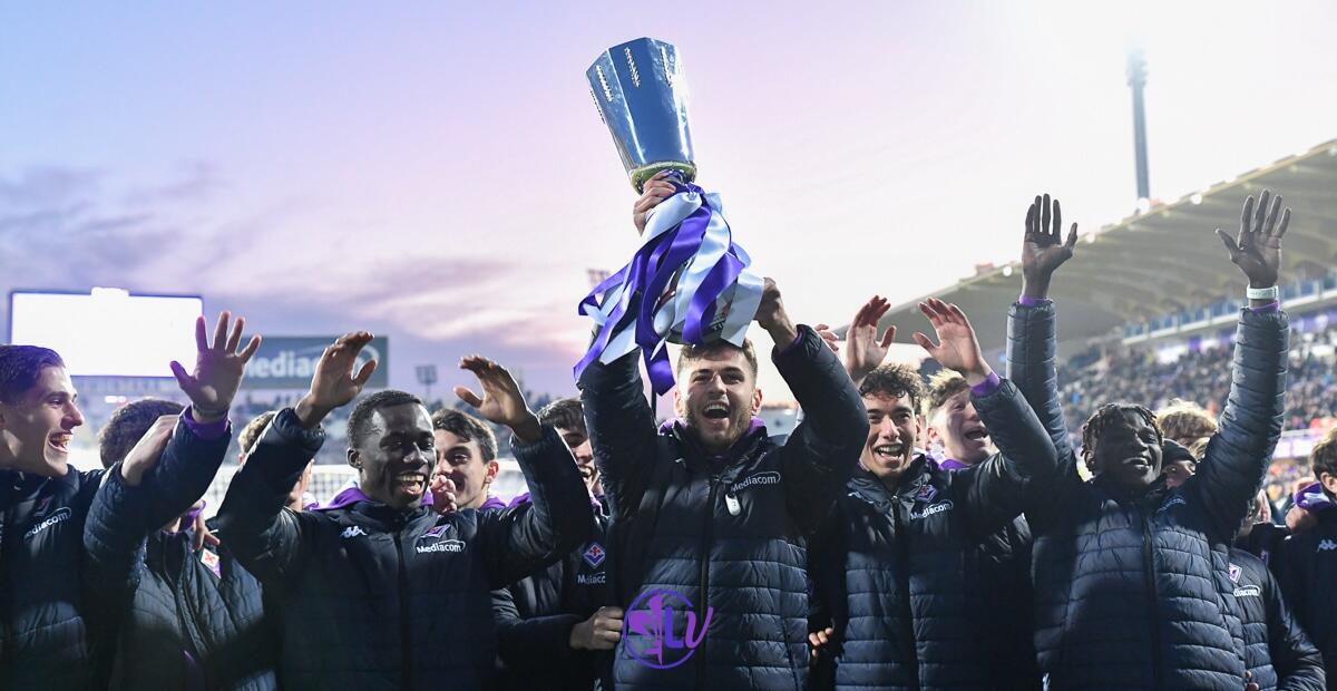 La Nazione: "Sei finali di coppa Italia primavera consecutive, il segreto è la programmazione - Firenze, stadio A.Franchi, 05.02.2023, Fiorentina-Bologna, foto Lisa Guglielmi. Copyright Labaroviola.com
