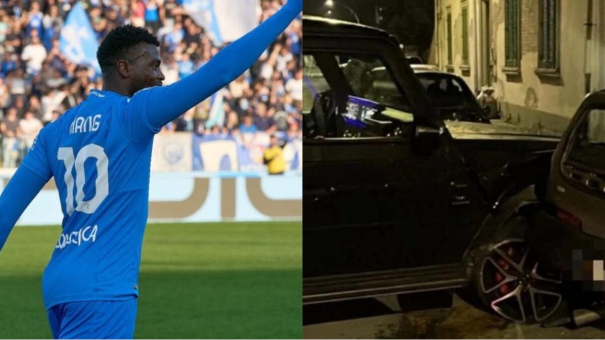 Empoli, Niang si schianta contro un'auto in sosta. L'attaccante sta bene, soccorso in codice verde - 