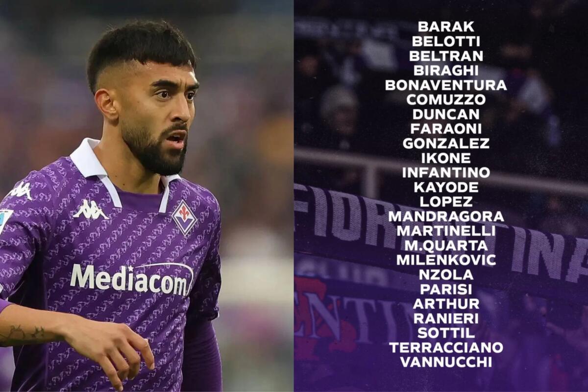 I convocati della Fiorentina per la Lazio: ancora out Christensen, Dodò e Castrovilli - 