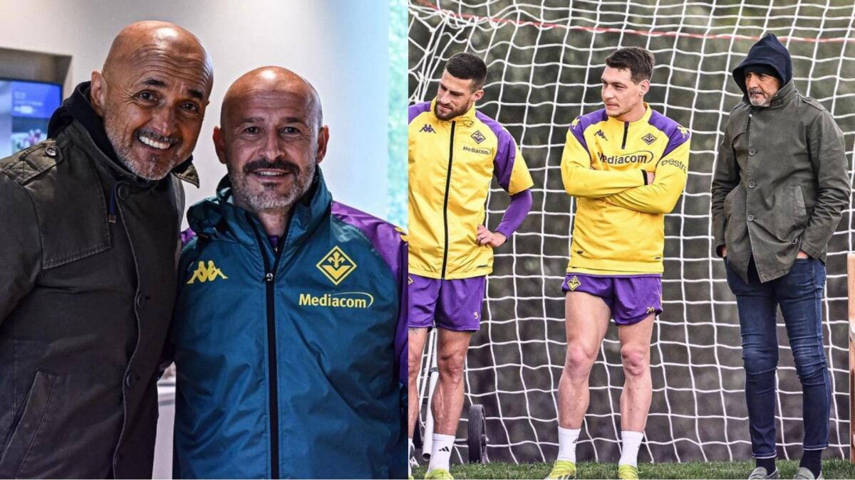 Spalletti al Viola Park per salutare la Fiorentina. Incontro con Italiano e con gli italiani della squadra - 